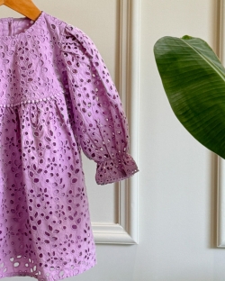 Lilac lace dress